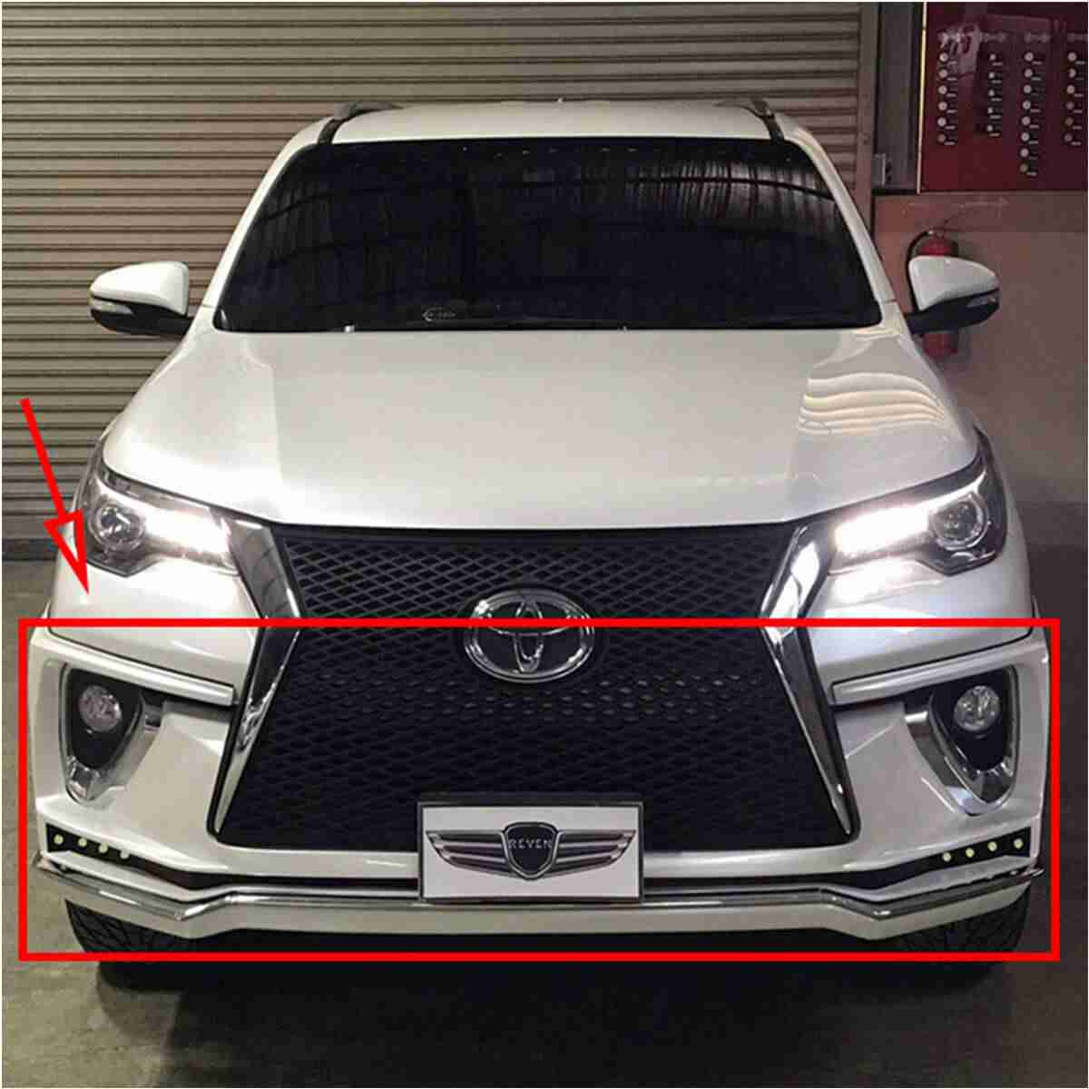 Toyota Fortuner 2017 to 2020 Zigma/Sigma Style Body Kit / Bodykit Thailand Version 2 - Thumbnail 4