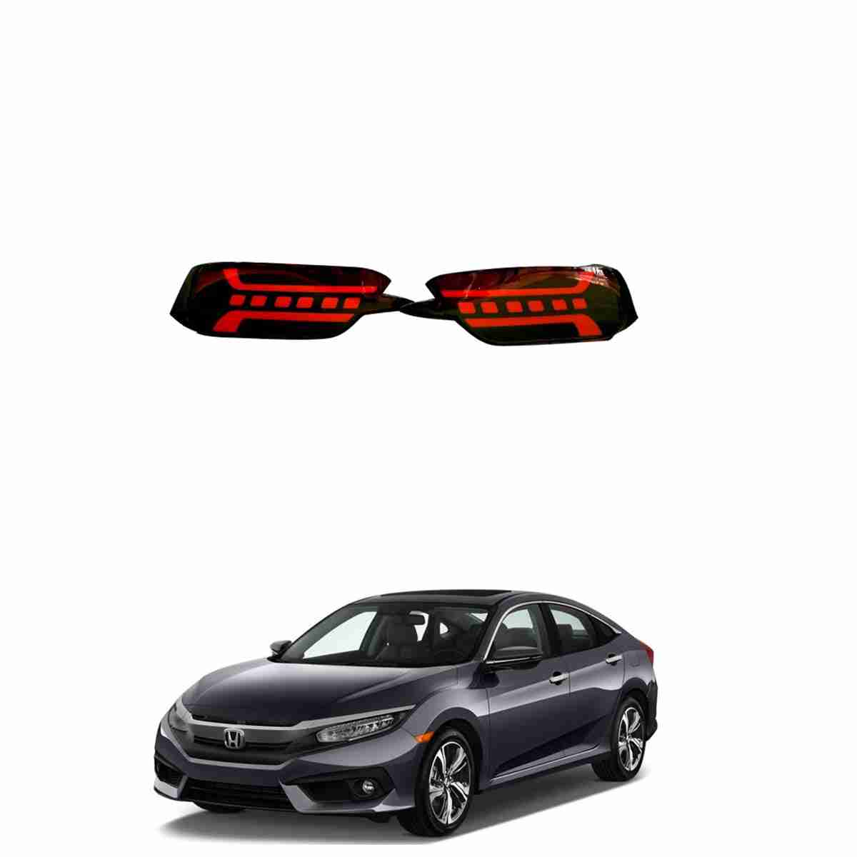 Back Bumper Reflector Led for Civic 2016 to 2019 - Thumbnail 2