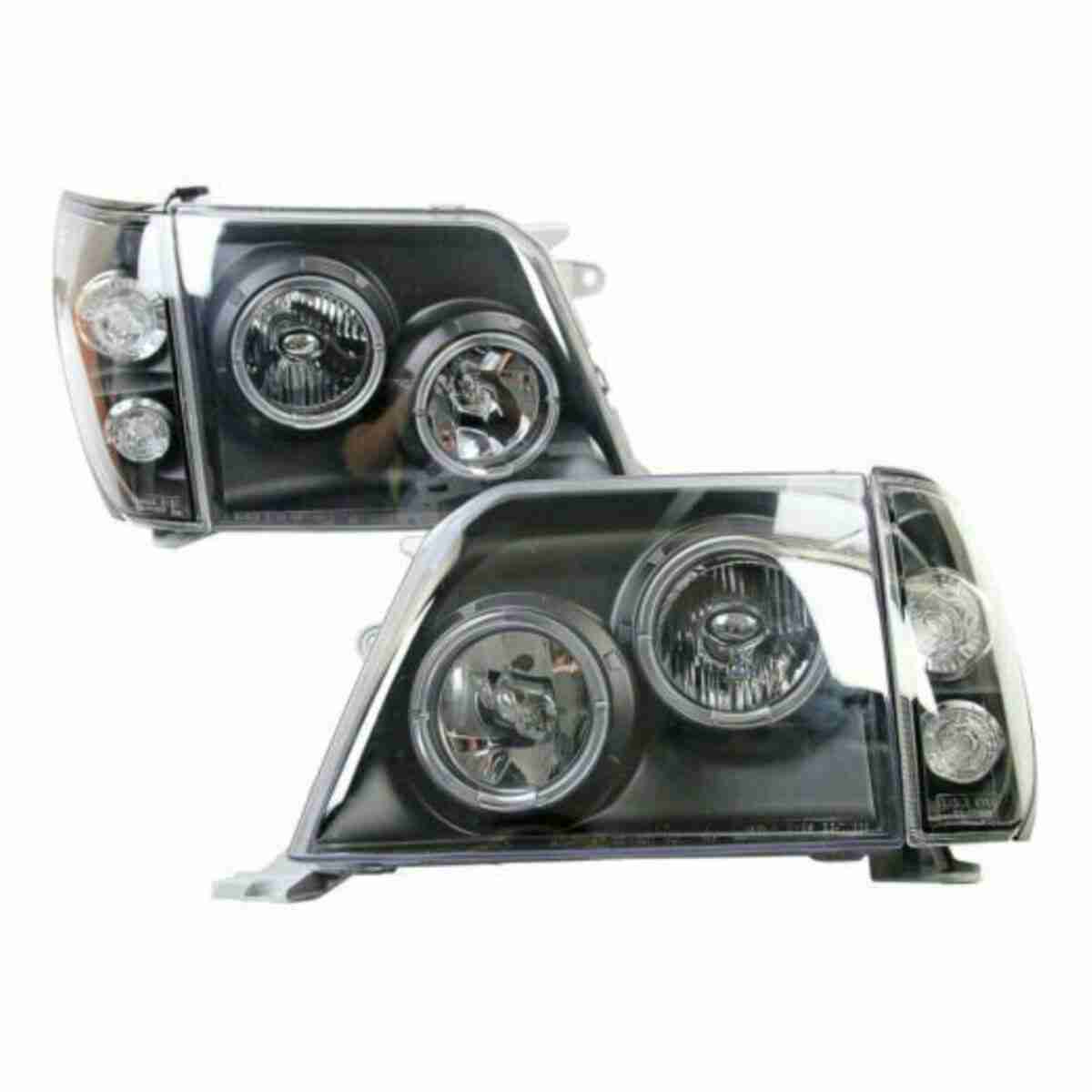 Headlight / Head Lamp Black For Land Cruiser Prado FJ90 - Thumbnail 2