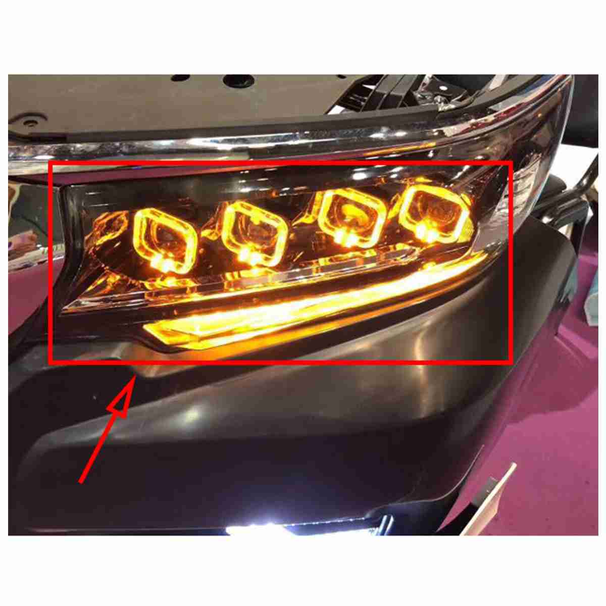 Headlight / Head Lamp Full LED Bugatti Style Toyota Prado FJ150 2009 to 2018 - Thumbnail 2