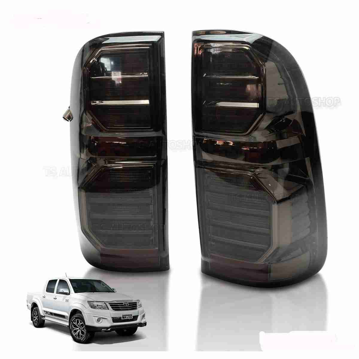 LED Tail Light Smoke Black Lamp  For Toyota Hilux Vigo - Thumbnail 2