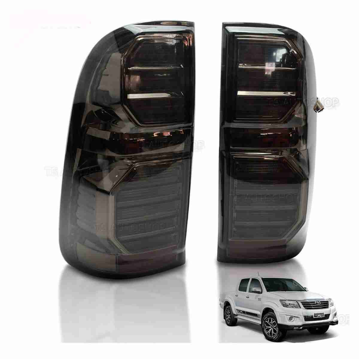 LED Tail Light Smoke Black Lamp  For Toyota Hilux Vigo - Thumbnail 3