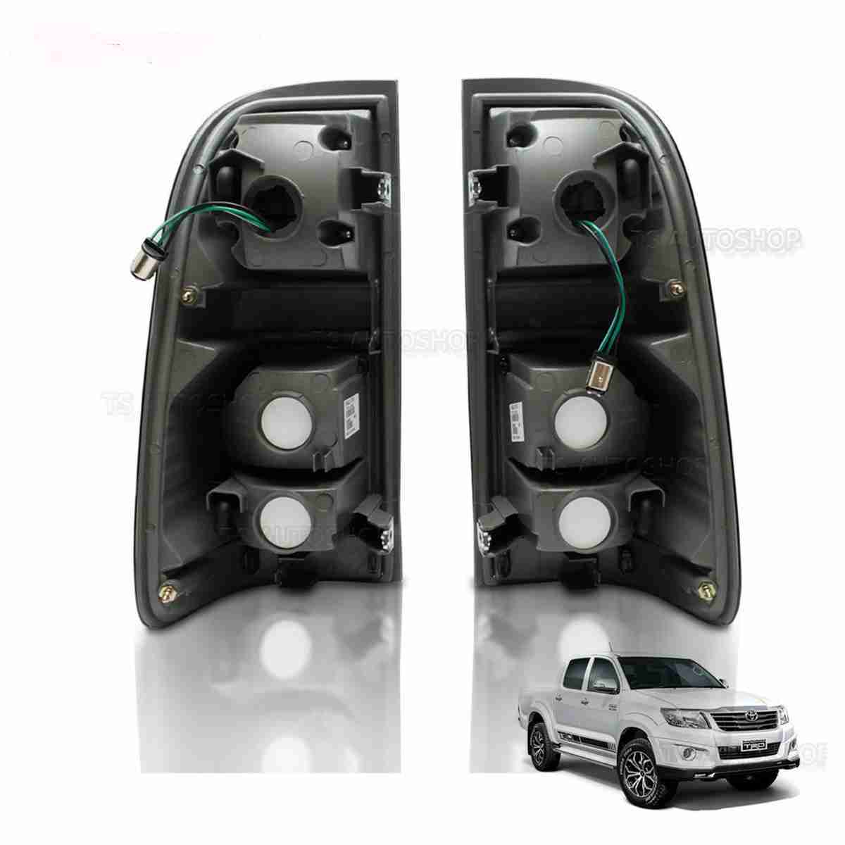 LED Tail Light Smoke Black Lamp  For Toyota Hilux Vigo - Thumbnail 4