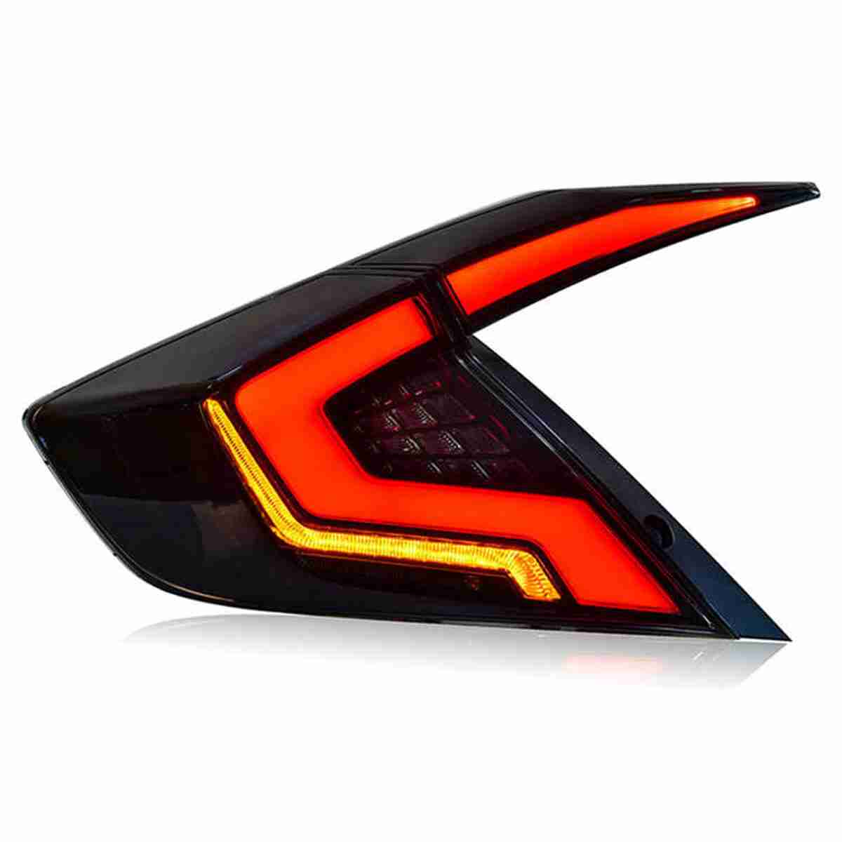 Back Tail Lamps 2Pcs - Back Lights V5 LED With Brake Reverse Dynamic Turn Signal for Honda Civic 2016 to 2020 - Thumbnail 4