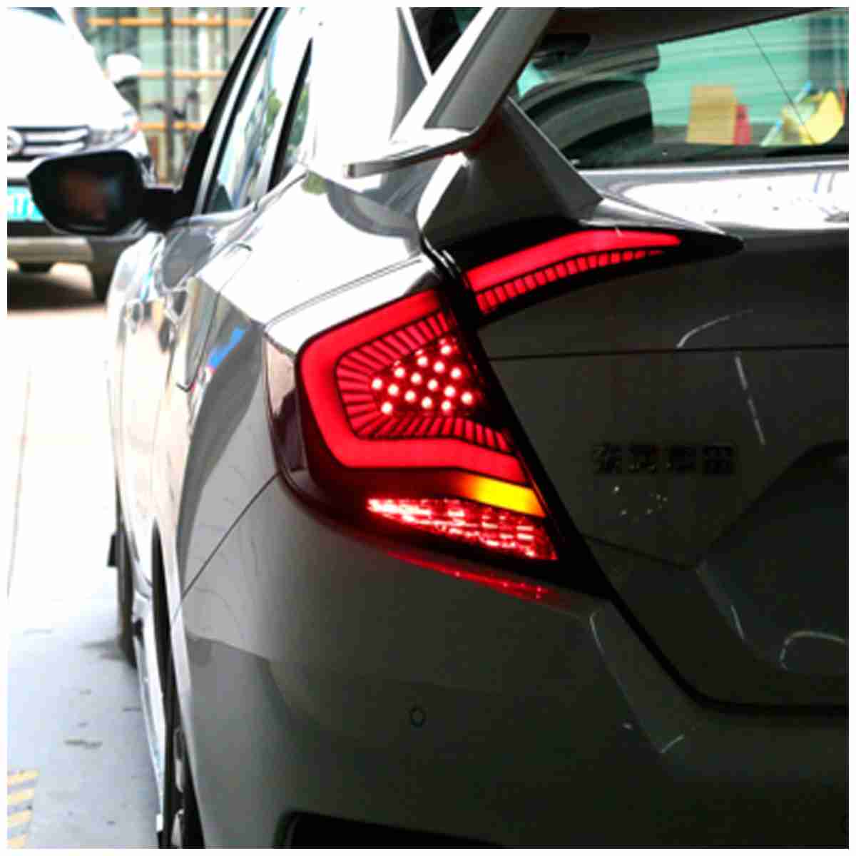 Back Tail Lamps - Back Lights Snake Style V7 for Honda Civic 2016 to 2020 - Thumbnail 3