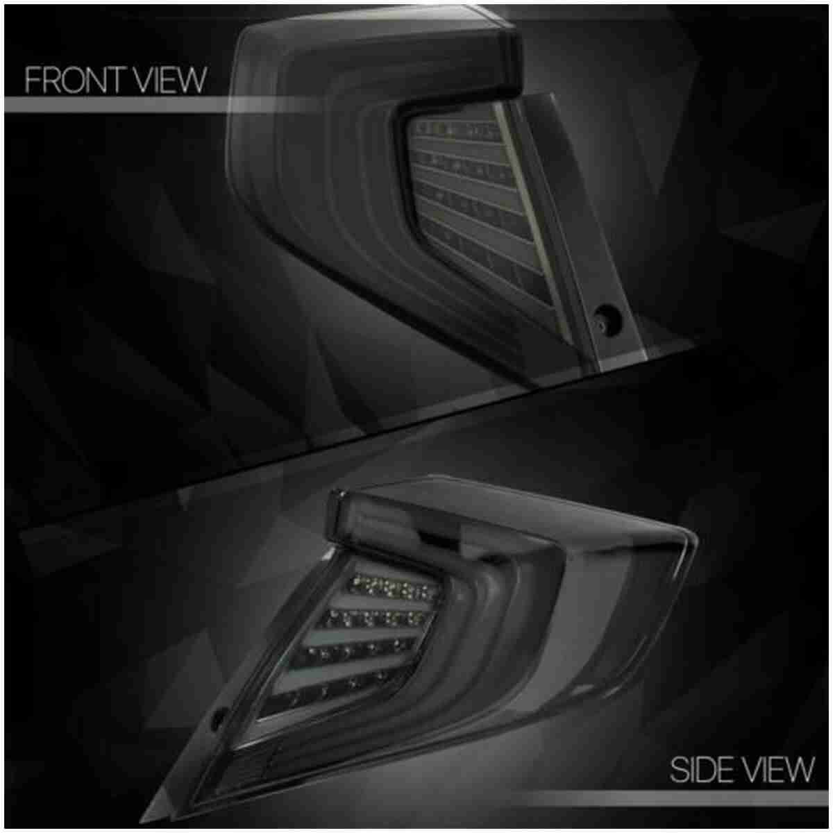 Back Lights Complete Sequential / Running Smoky Neon Tube Bar for Honda Civic 2016 to 2020 - Thumbnail 3