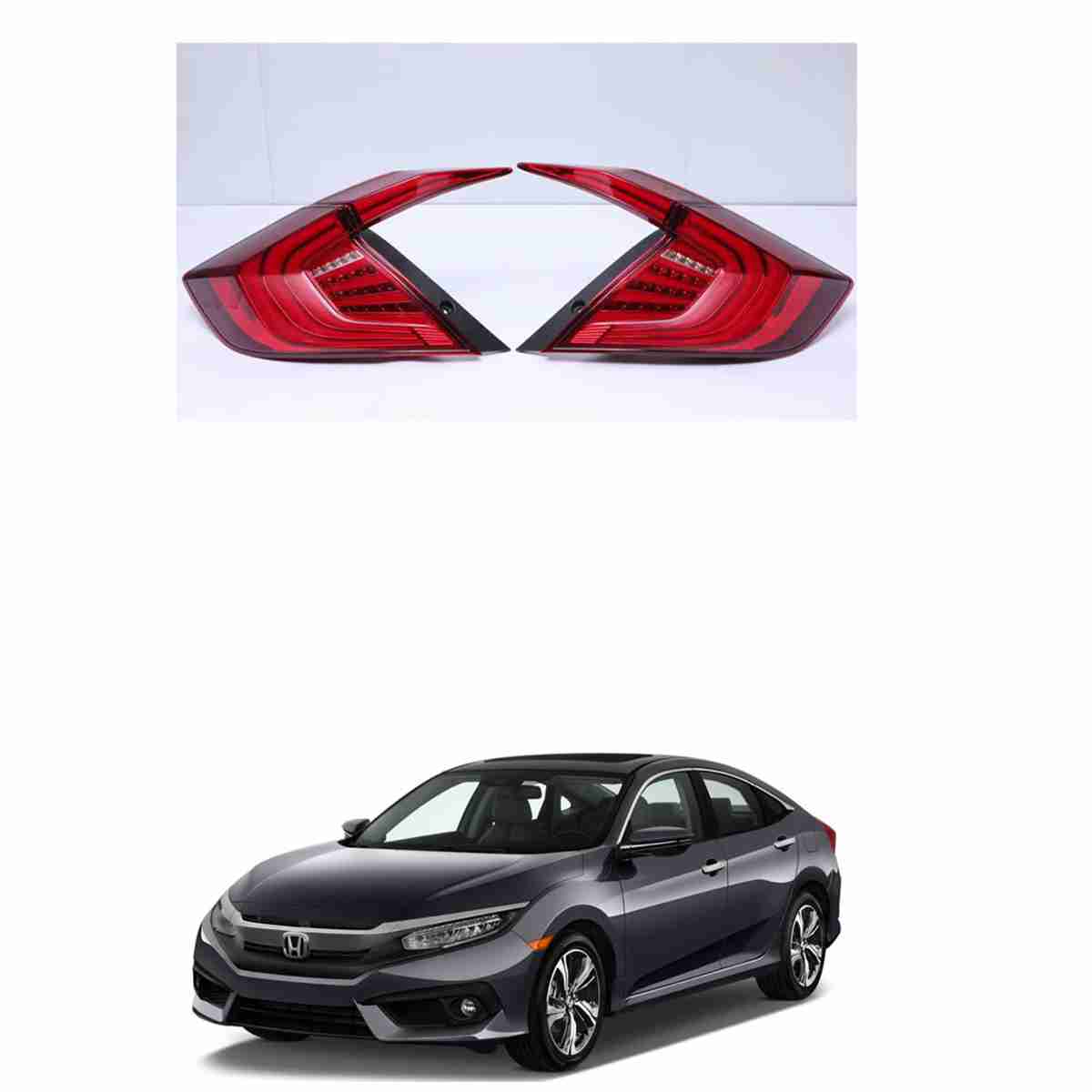 Back Lights Complete Sequential / Running for Honda Civic 2016 to 2020 - Thumbnail 2