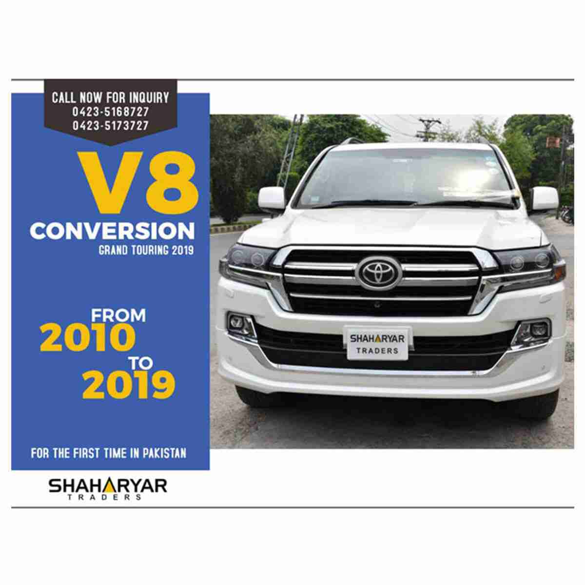 Toyota Land Cruiser FJ200 from 2008 to 2019 Face Lift - Uplift Conversion - Upgrade to Grand Touring With GXR Body Kit - Image 1