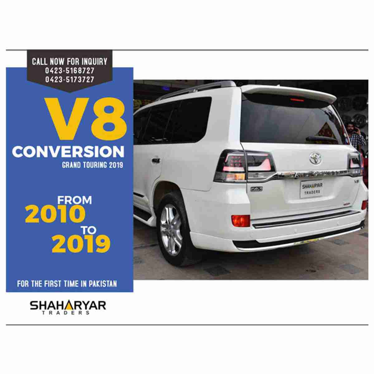 Toyota Land Cruiser FJ200 from 2008 to 2019 Face Lift - Uplift Conversion - Upgrade to Grand Touring With GXR Body Kit - Thumbnail 3