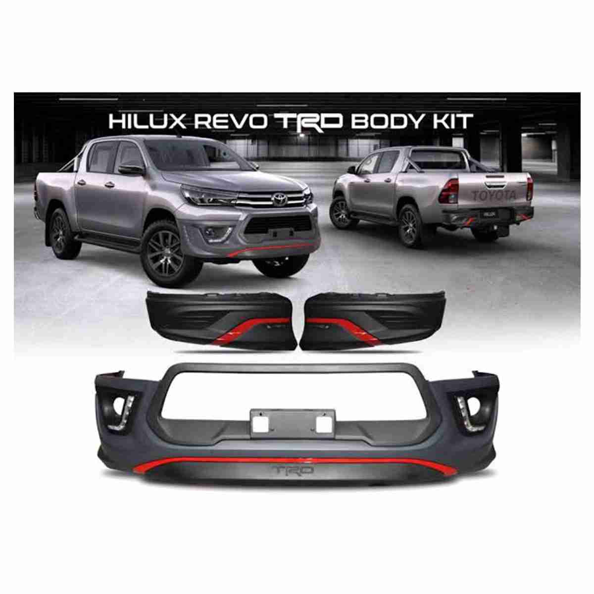 Toyota Hilux Revo 2016 to 2020 Body Kit TRD Style - Bodykit 2 Pcs - Image 1
