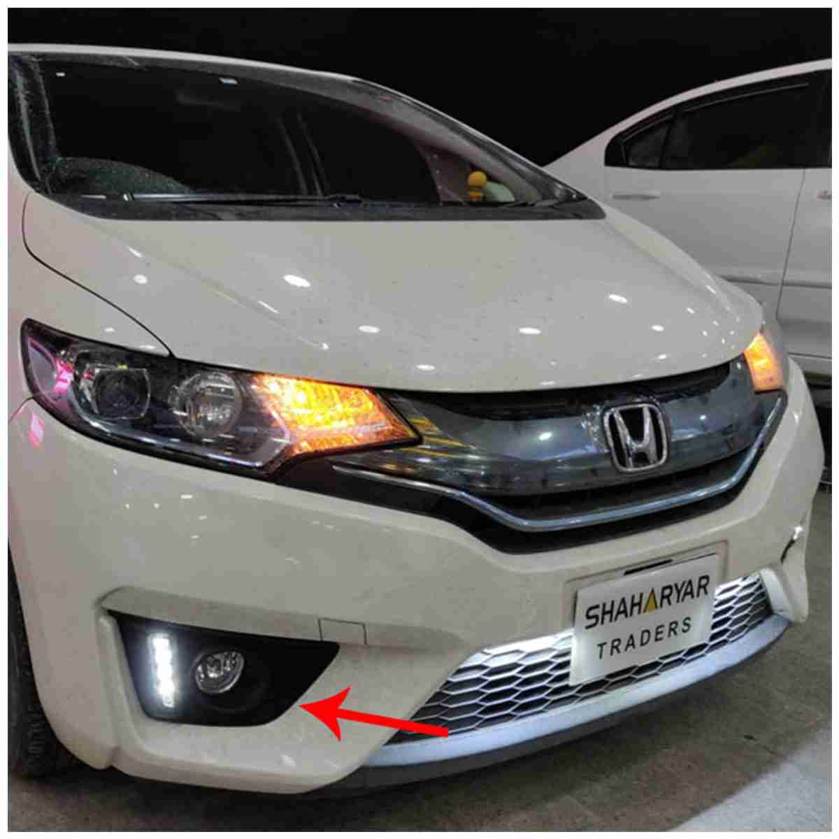 Front DRL Cover Nike Shape for Honda Fit 2016 to 2019 - Image 1