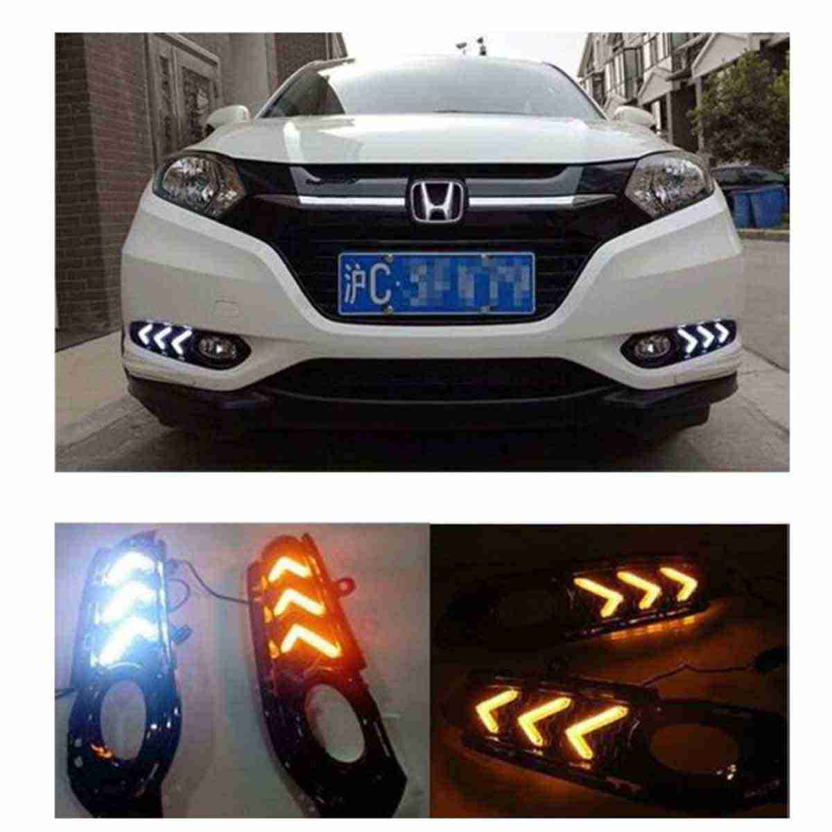 Fog Lamps / Fog Lights DRL Covers Mustang Style For Honda Vezel 2013 to 2021 - Image 1