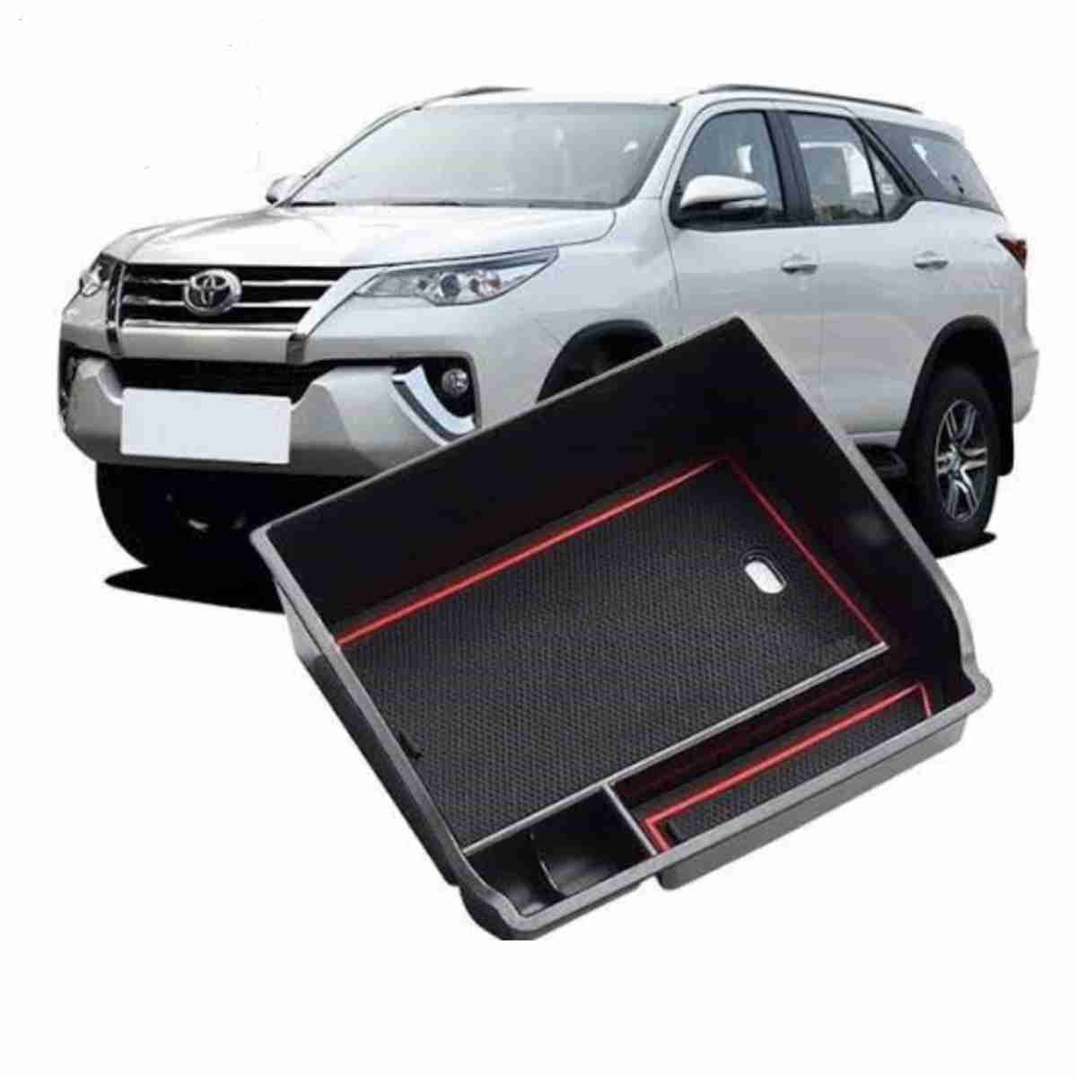 Armrest Central Storage Box For Toyota Fortuner SW4 2015 to 2020 - Image 1