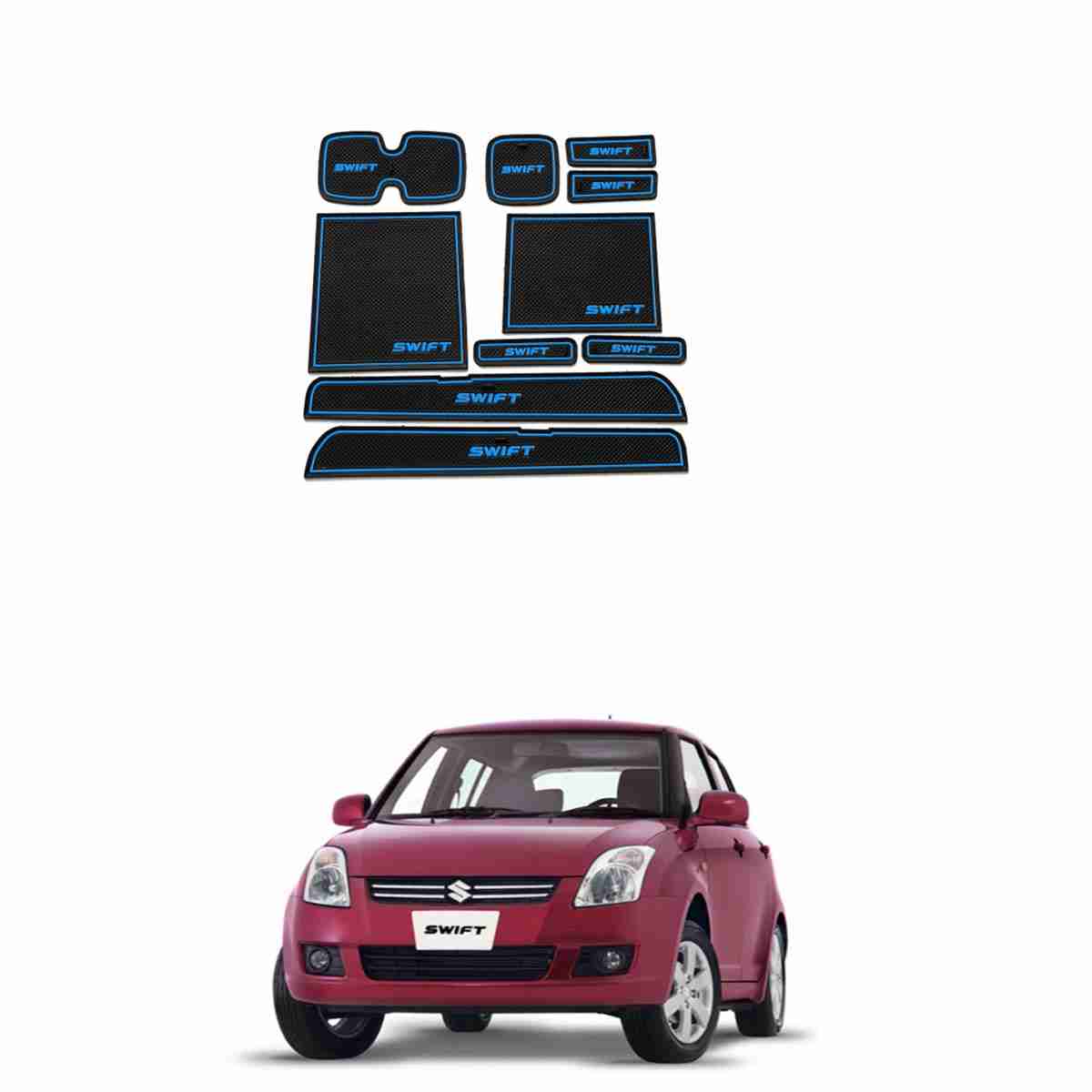 Non Slip PVC Mats for Suzuki Swift 2010-2018 - Thumbnail 3