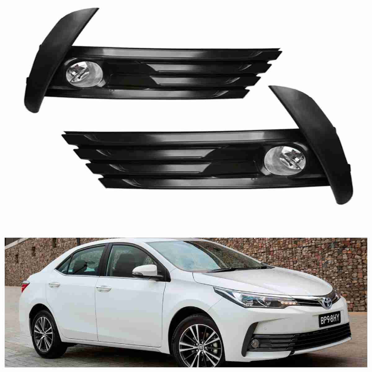 Pentair Fog Lamps / Fog Lights With Chrome Trims For Toyota Corolla  2017 to 2021 - Thumbnail 2