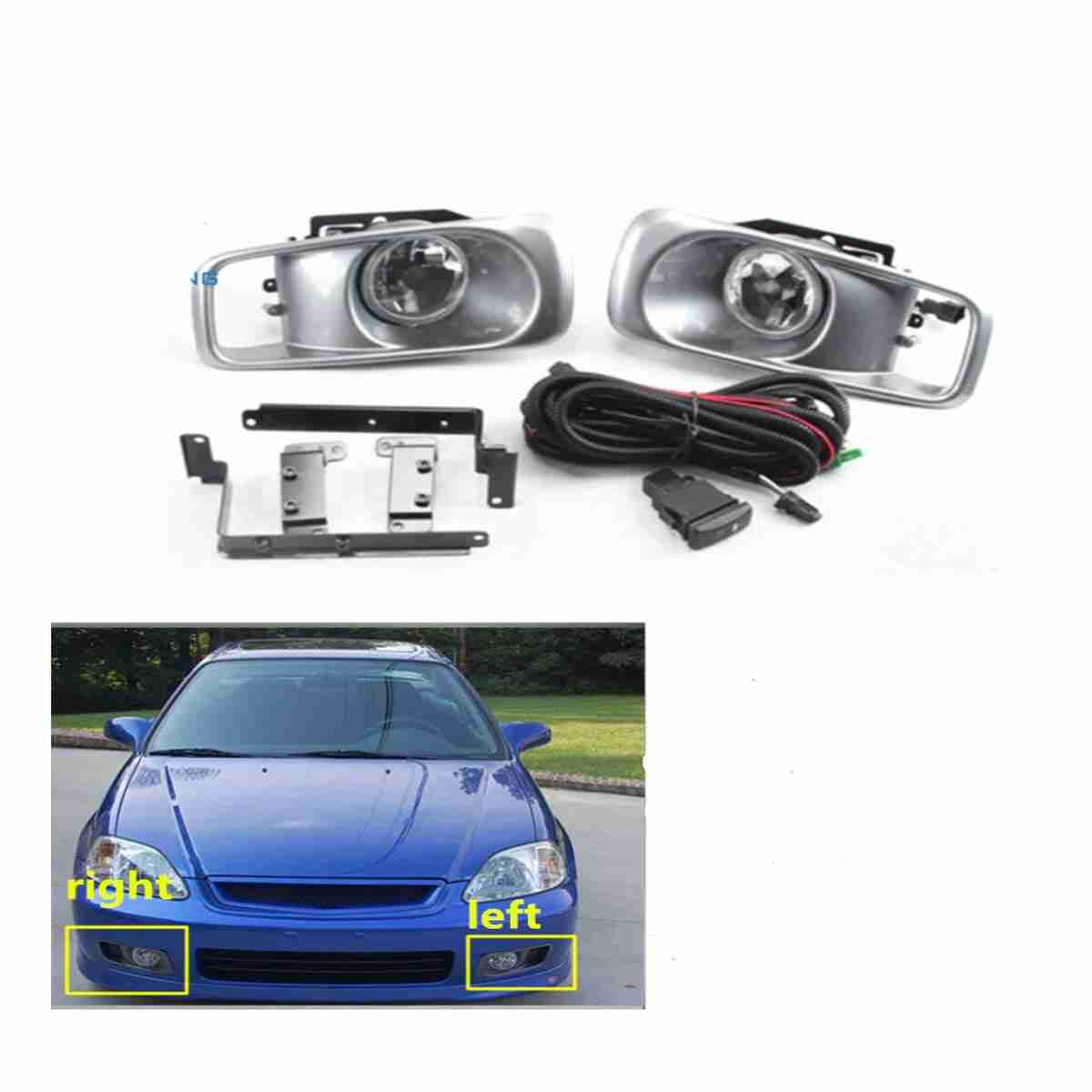 Fog Lamps for Honda Civic 1996 to 2000 - Thumbnail 2