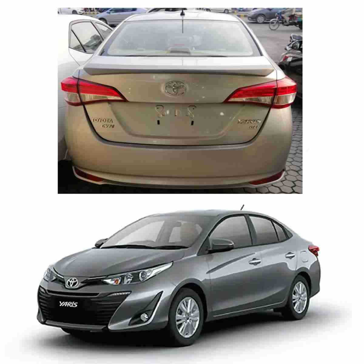 Toyota Yaris 2020 - Rear Trunk Spoiler ABS Plastic Fit - Image 1