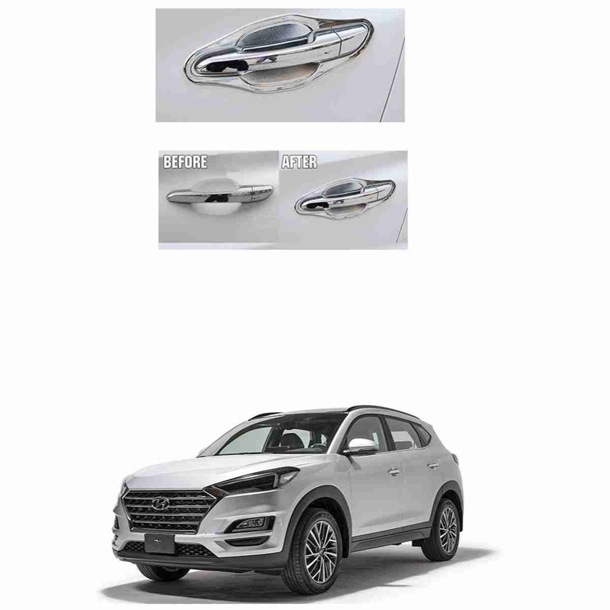 Door Handle Bowl Chrome for Hyundai Tucson Model 2020 to 2021 - Thumbnail 2