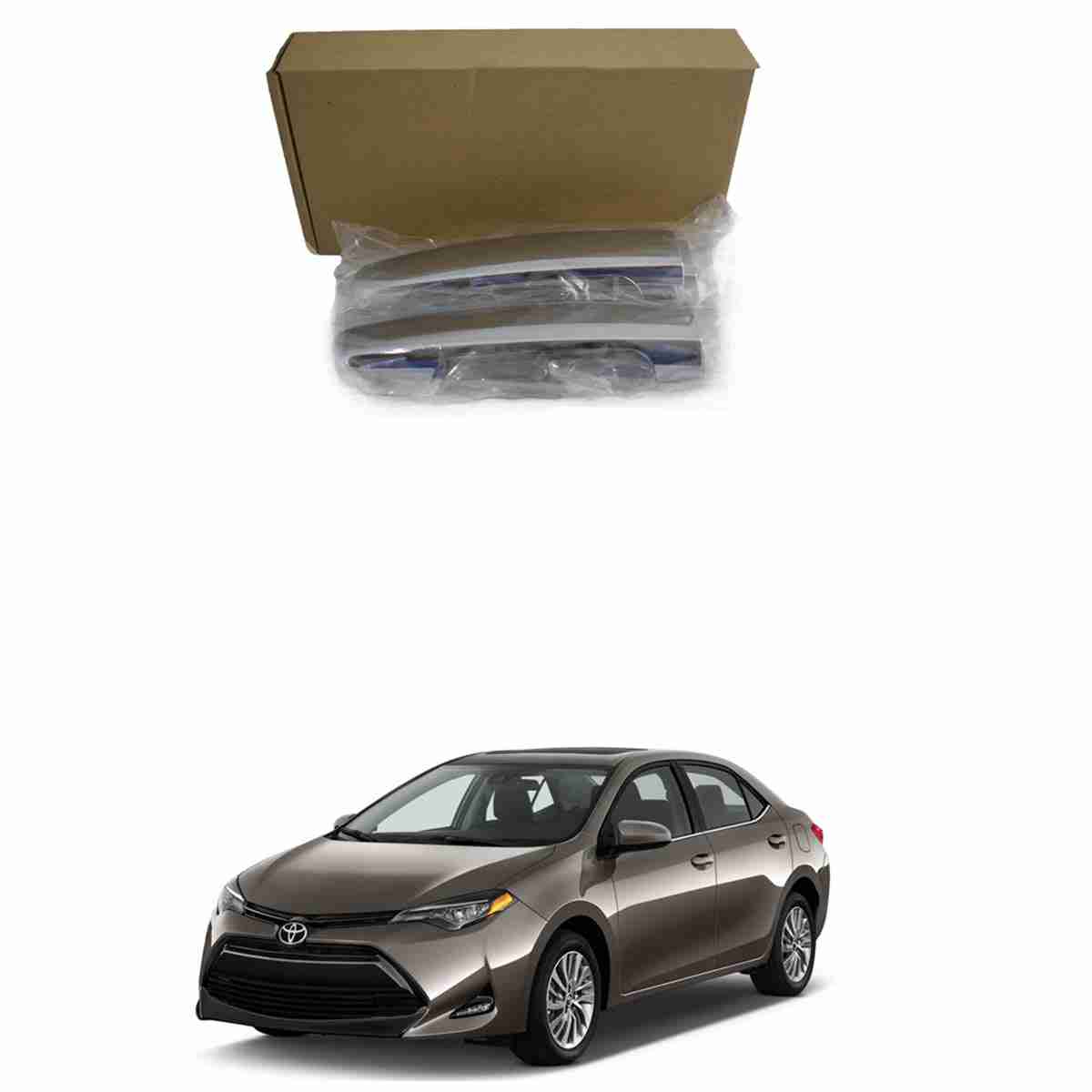 Chrome Door Handle for Toyota  Corolla 2009 to 2019 - Thumbnail 2