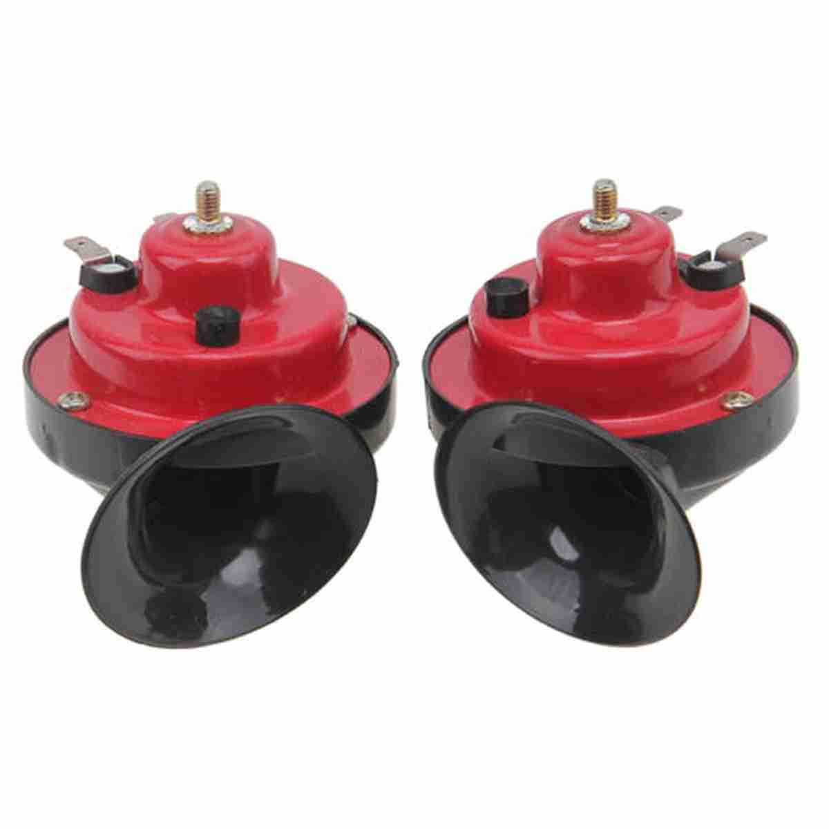 SEGER Trumpet Car Horn - Low Tone, 12 Volt, Universal Fit, 65H Series 12V Loud Horn with Brackets - Image 1