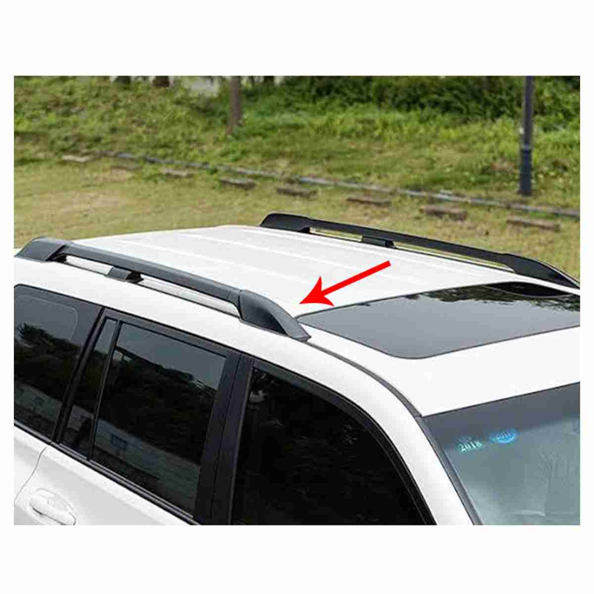 Complete Roof Rack / Roof Rail Full Black Toyota Prado FJ150 2009 to 2018 - Thumbnail 4