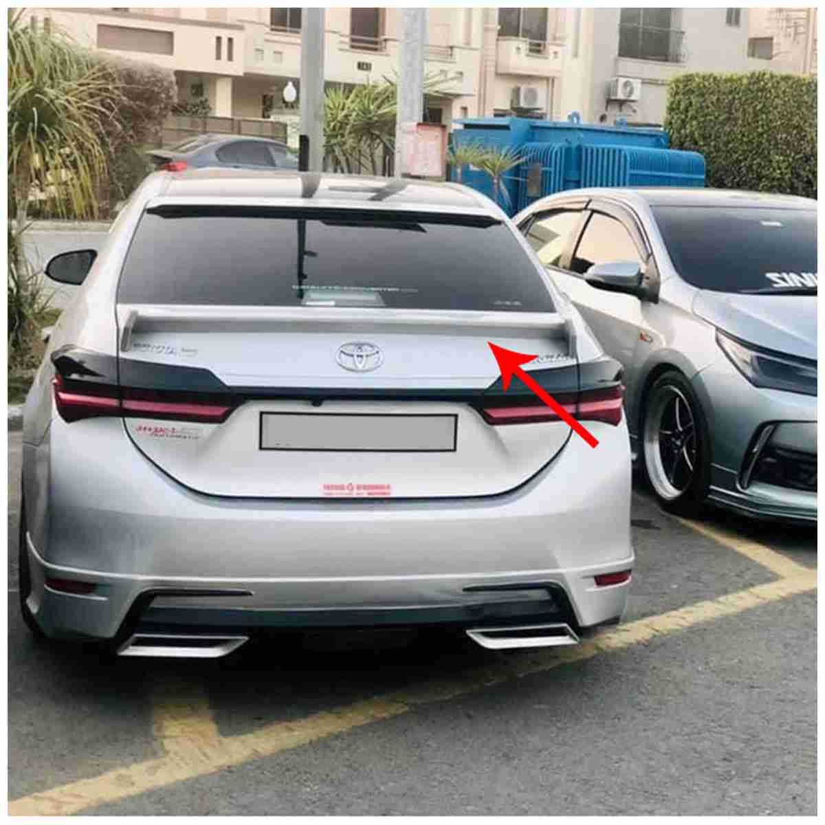 Corolla 2014 to 2020 - Back Spoiler With Paint TRD - Thumbnail 2