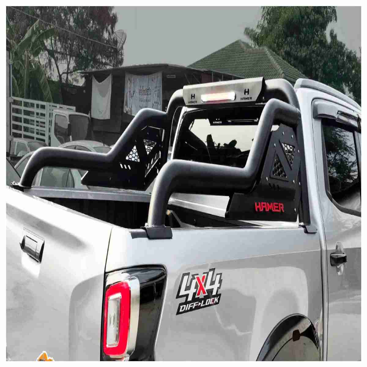 Toyota Hilux Revo Hamer Triton Style Roll Bar 2016 to 2021 - Thumbnail 3