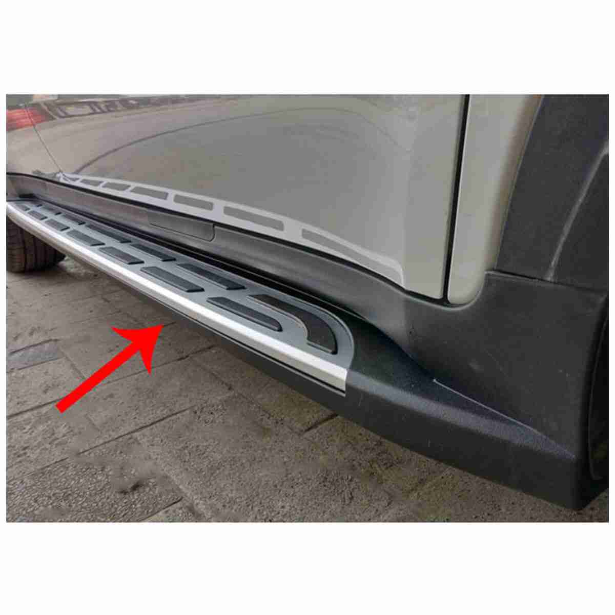 Side Steps Running Boards Nerf Bars Aluminum Rails Version 1 for KIA Sportage 2019 to 2020 - Thumbnail 4