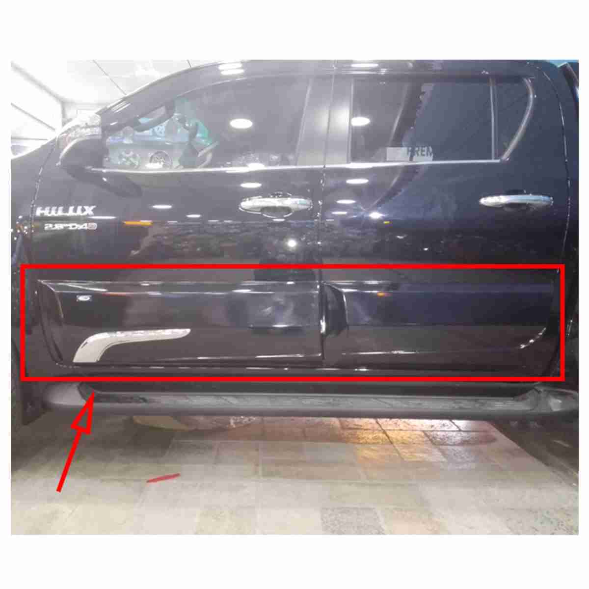 Side Doors RBS Body Cladding for Toyota Hilux Revo 2016 to 2020 - Thumbnail 2