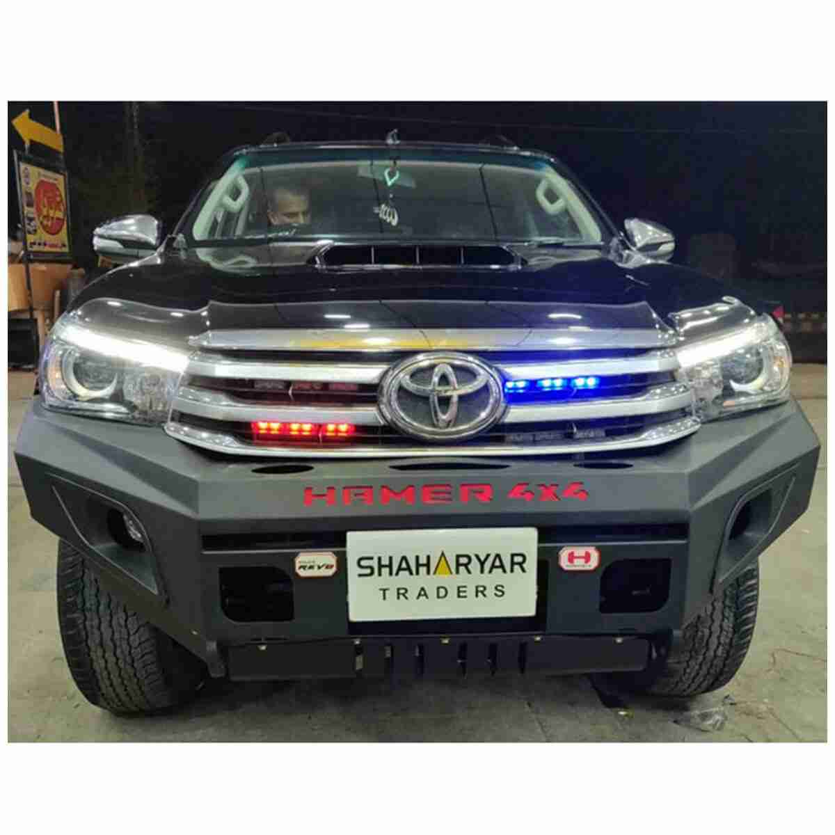 Toyota Hilux Revo 2016 for 2020 Hamer 4x4 Front Bull Bar Version 1 - Thumbnail 2