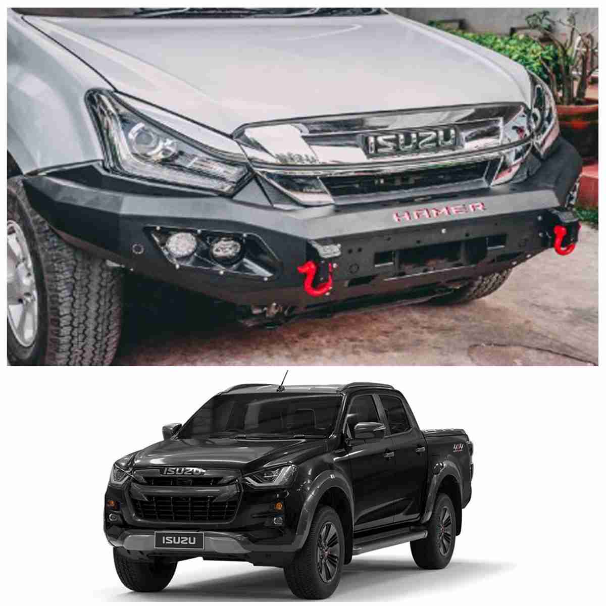 ISUZU D-Max 2018 for 2020 - Hamer 4x4 Front Bull Bar Version 2 with Double Light - Image 1