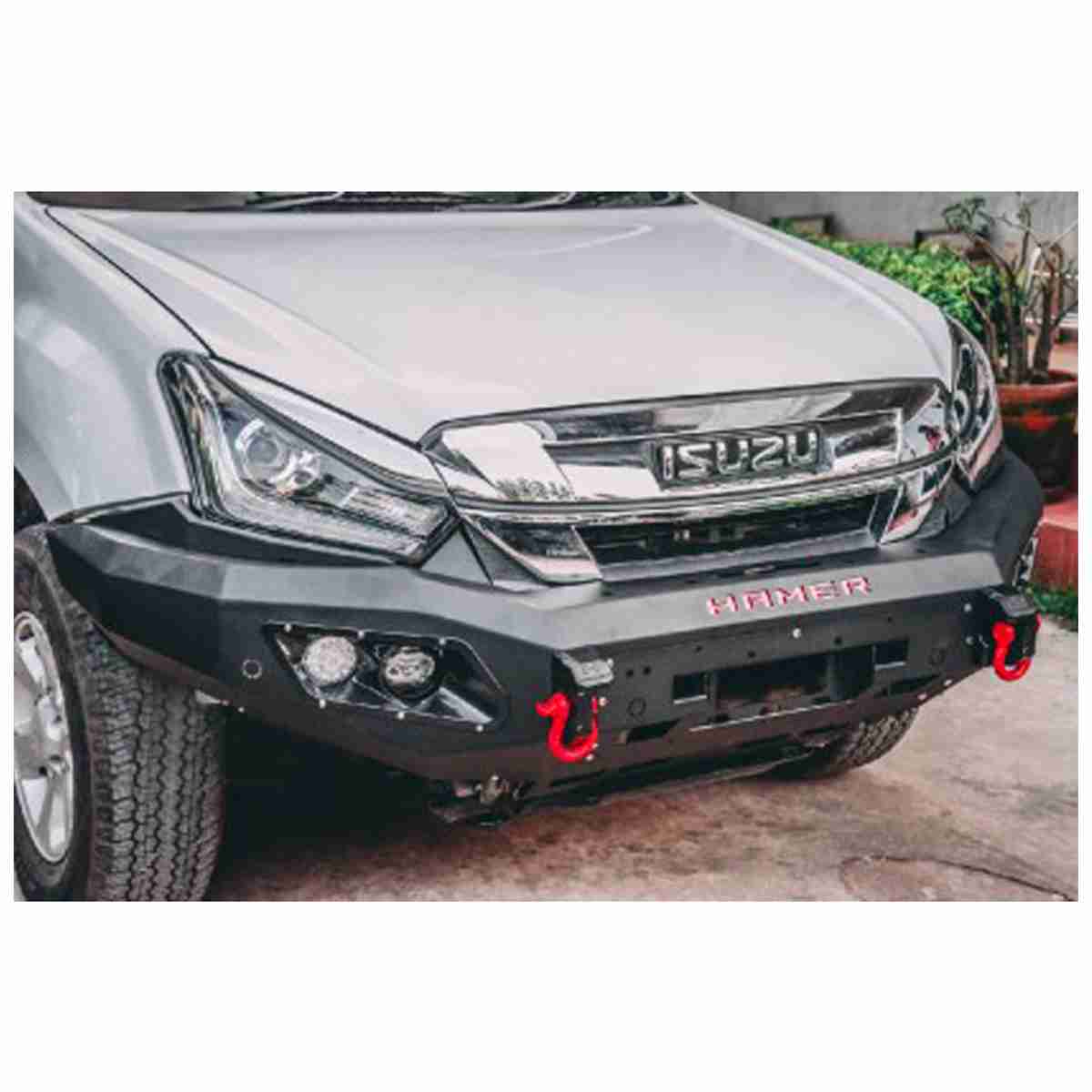 ISUZU D-Max 2018 for 2020 - Hamer 4x4 Front Bull Bar Version 2 with Double Light - Thumbnail 3