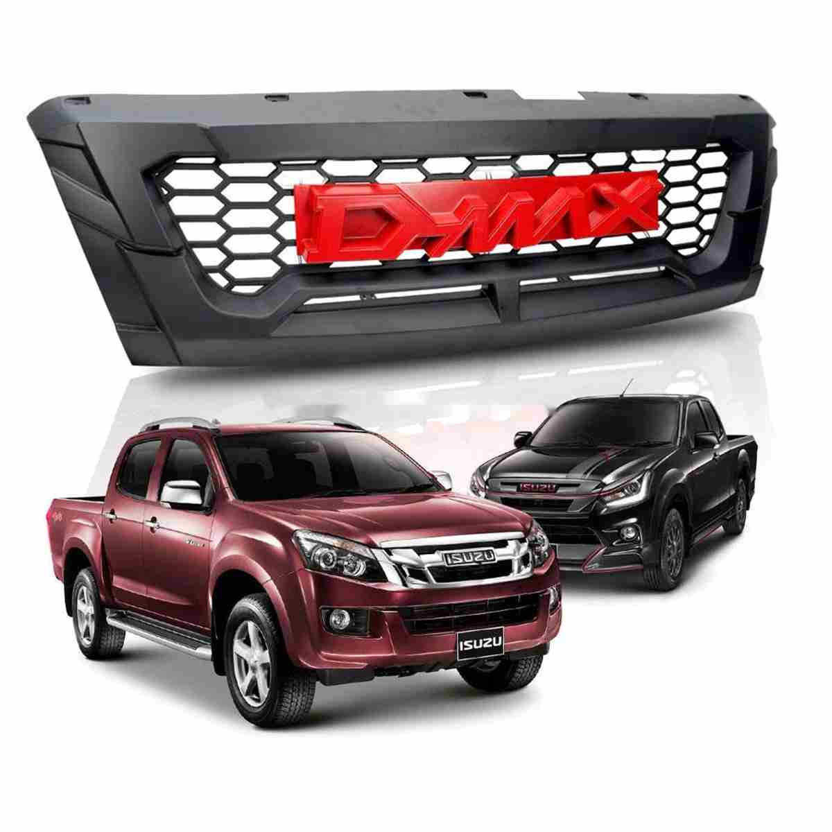 Isuzu D-Max  2018 to 2021 Matte Black Grille For - Thumbnail 2