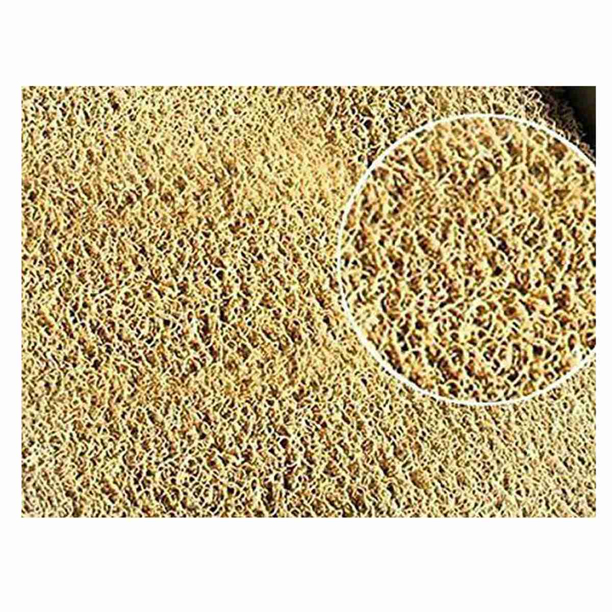 Car Anti Skid Curl Foot Mat - Grass Floor Mat Universal - Beige - Thumbnail 3