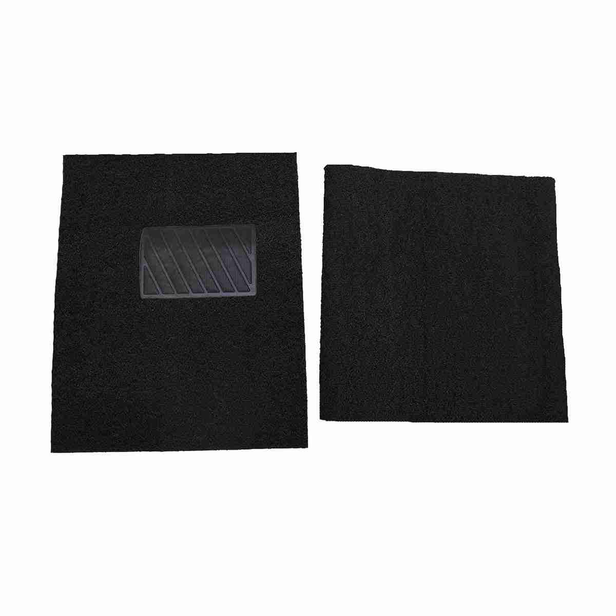 Car Anti Skid Curl Foot Mat Grass Floor Mat Universal Black - Thumbnail 2