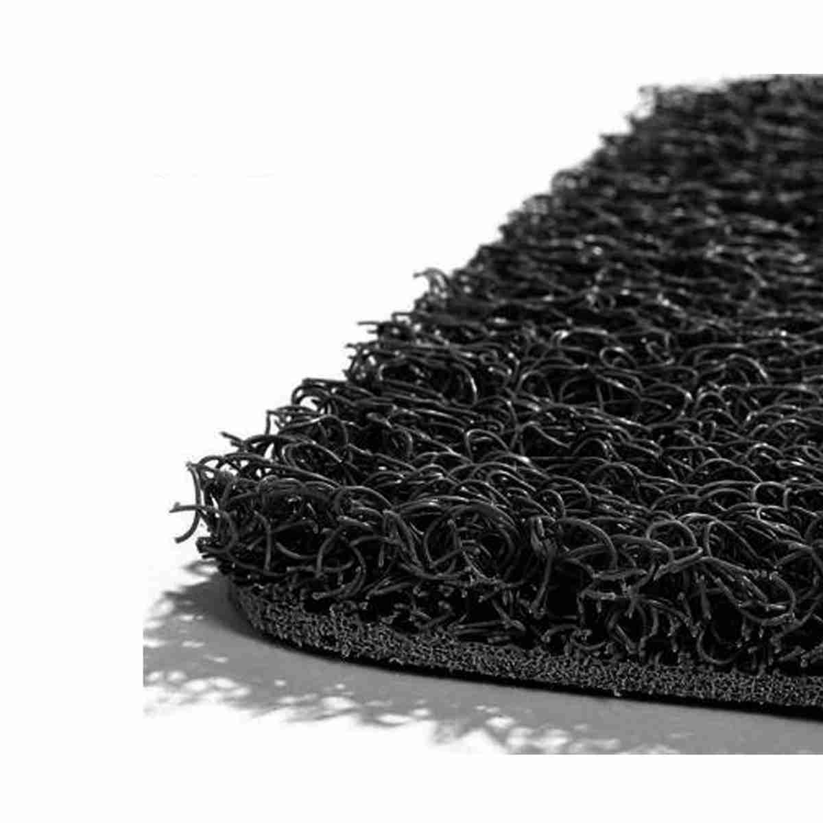 Car Anti Skid Curl Foot Mat Grass Floor Mat Universal Grey - Thumbnail 3