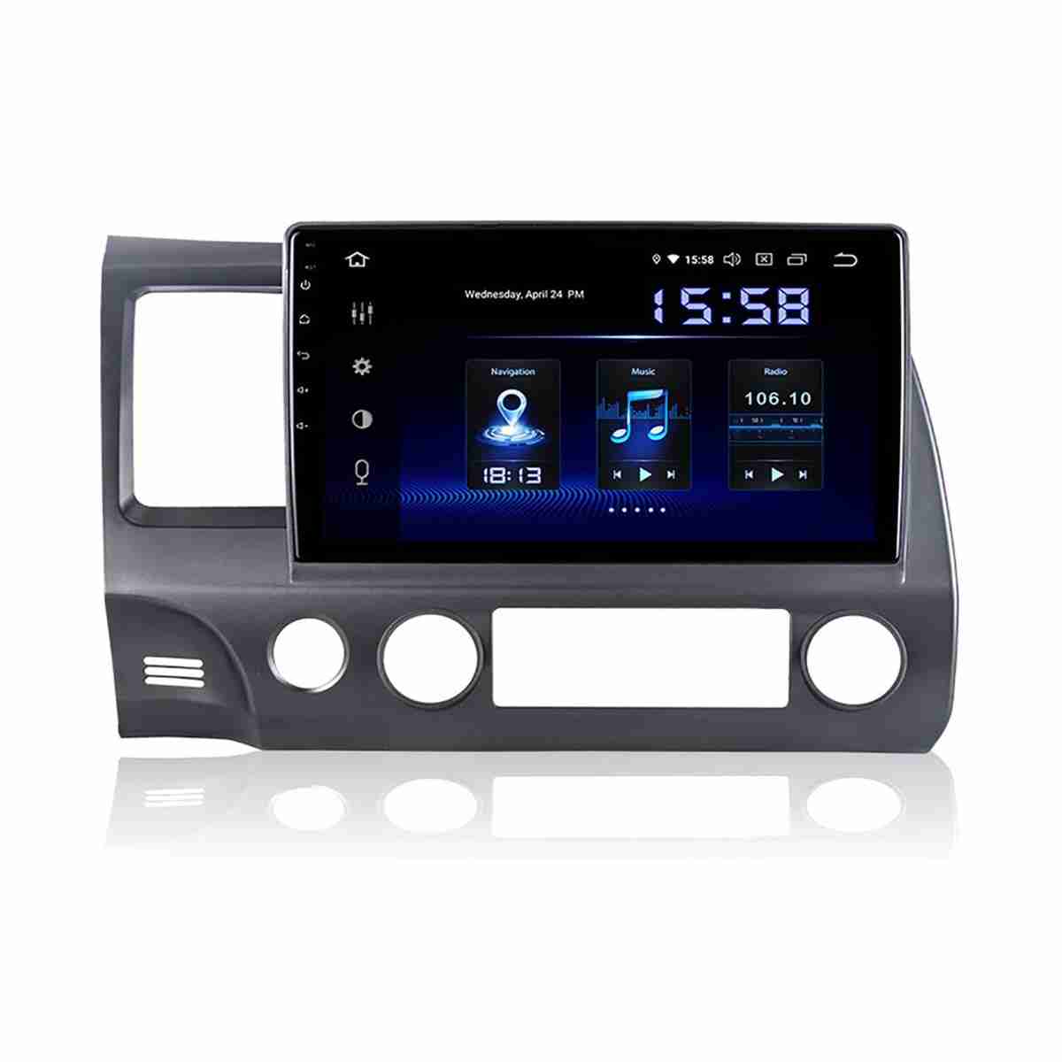 Honda Civic 2007 to 2012 - Android Panel HD Player IPS Display Multimedia System - Thumbnail 3