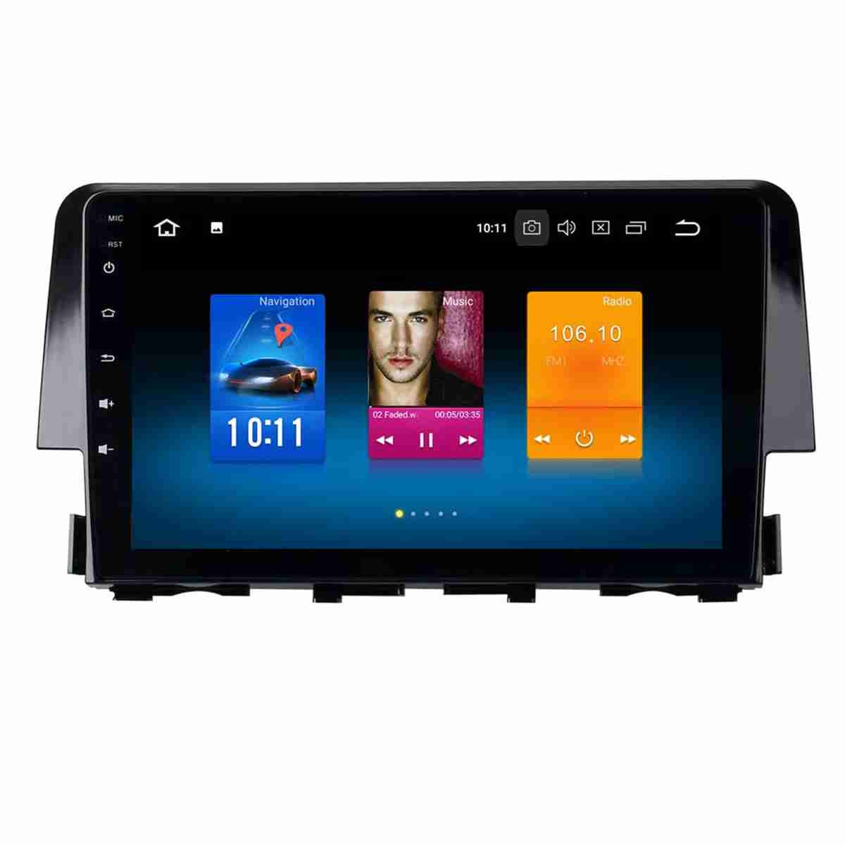 Honda Civic Model 2016 to 2019 - Android Panel HD Player IPS Display Multimedia System - Thumbnail 2