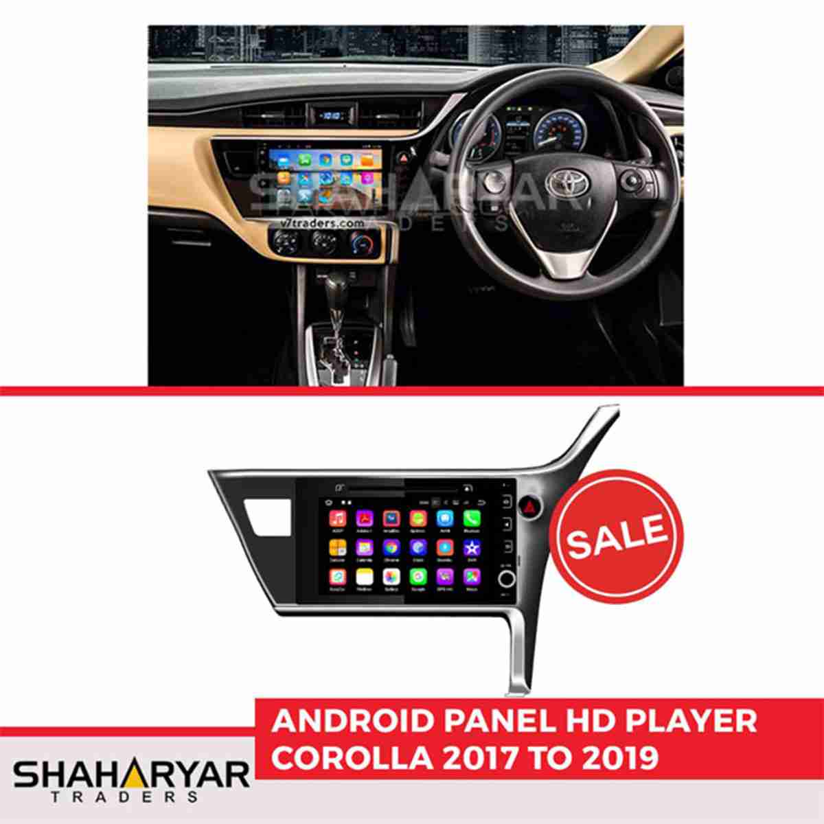 Corolla 2017 to 2020 - Android Panel HD Player IPS Display Multimedia System - Thumbnail 4