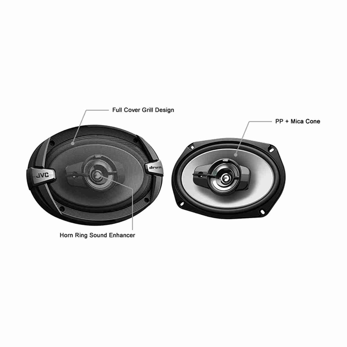 JVC CS-DR693 DR Series 6x9 3-Way Car Speakers - Image 1