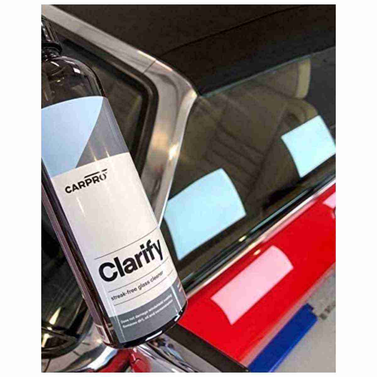 CarPro Clarify Streak Free Car Window Cleaner Removes Oils, Fingerprints & Dirt - Safe to Use on Interior and Exterior Glass, 500ml - Thumbnail 2